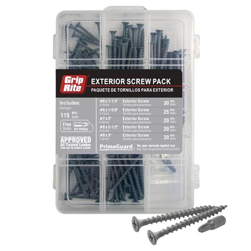 EXTERIOR SCREW STL 115PC
