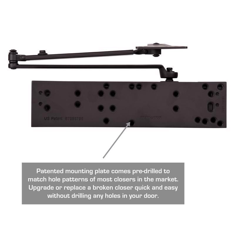 DOOR CLOSER STEEL BRONZE