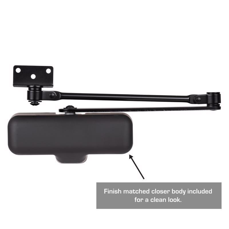 DOOR CLOSER STEEL MT BLK
