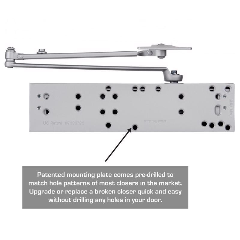 DOOR CLOSER STEEL ALUMNM