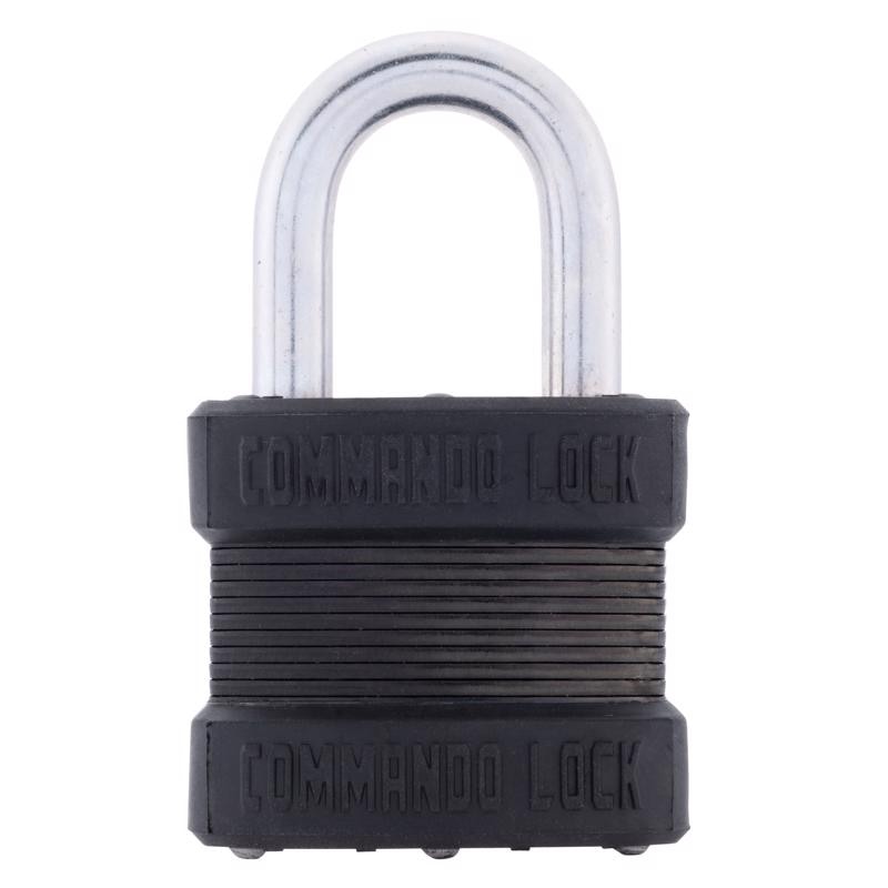 PADLOCK BLACK KEYED 1PK