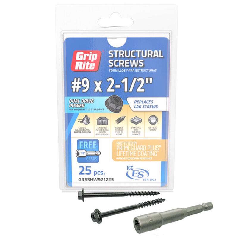 STRTRL SCRW 2-1/2" 25PK