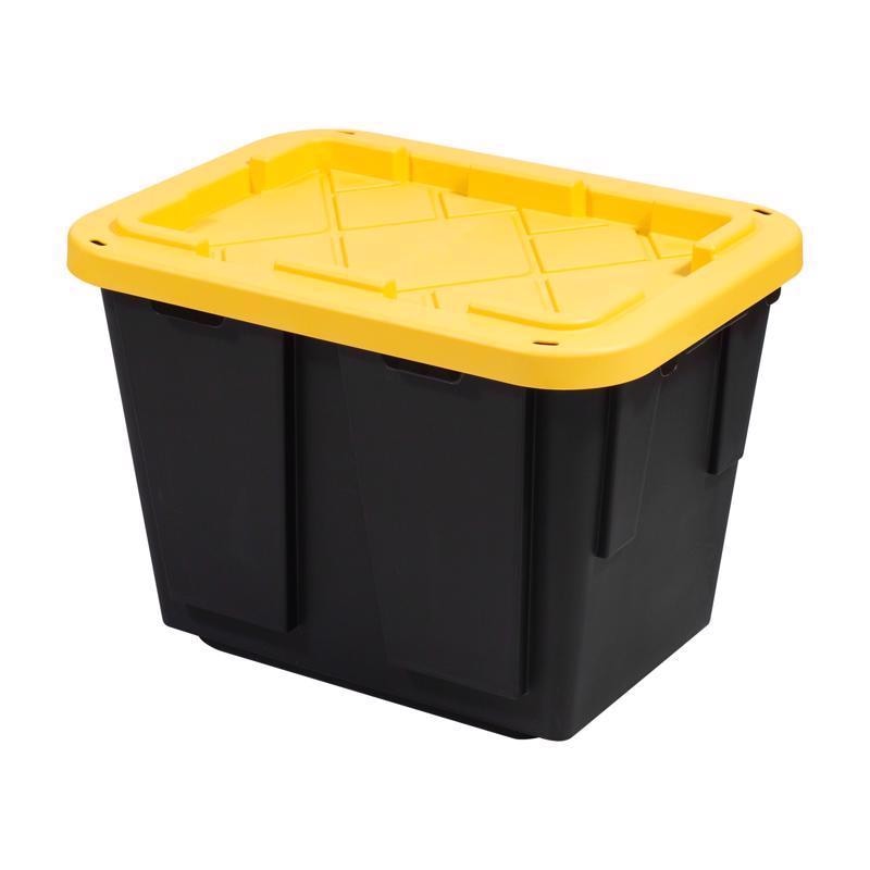 STORAGE TOTE BLK/YLW 12G