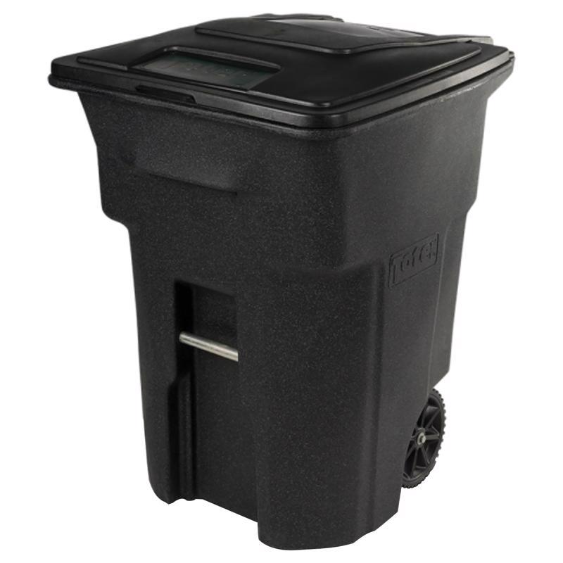 GARBAGE CAN BLACK 96GL