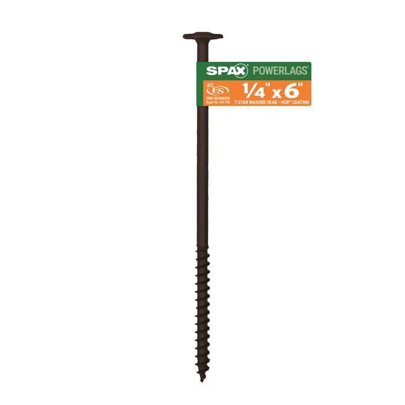 LAG SCREW 1/4"X6" HCR