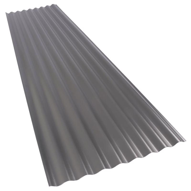 ROOF PANEL POLY GRAY 8'