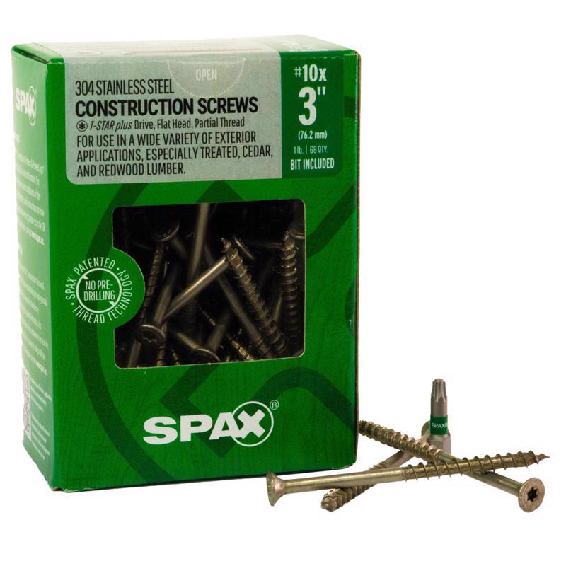 CONST SCREW  SS 3" 1LB