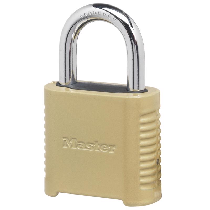 4-DIAL COMBO PADLOCK GLD