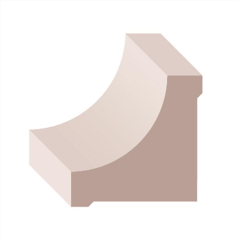 COVE MOLDNG PCV WHT 3/4"