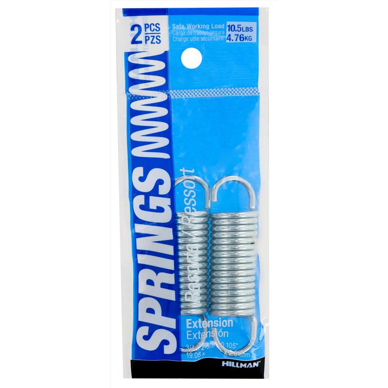 SPRING EXTEN STL 3/4"2PK