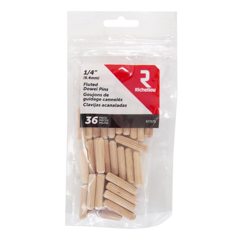 DOWEL PIN FLTD 1/4" 36PK