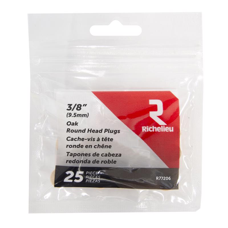 HEAD PLUG RND 3/8" 25PK