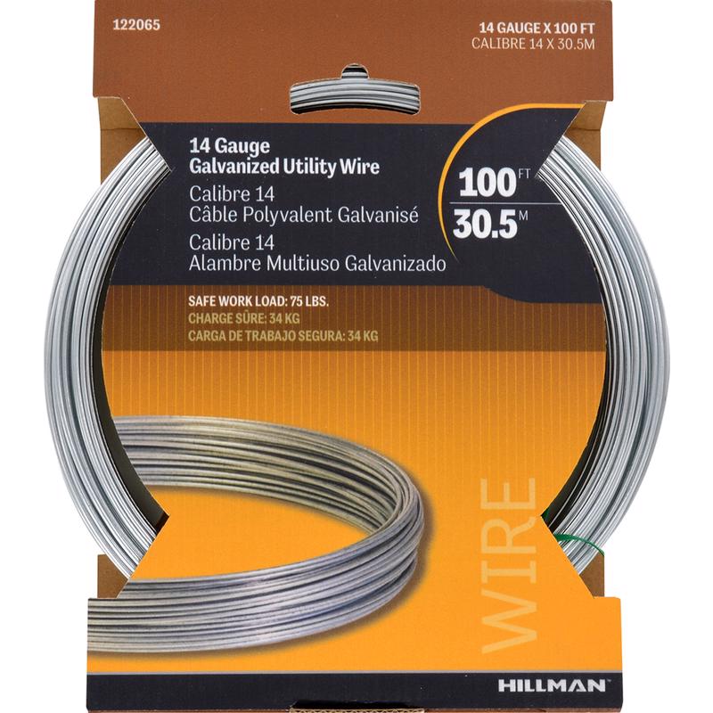 WIRE 14GAX100' STEEL