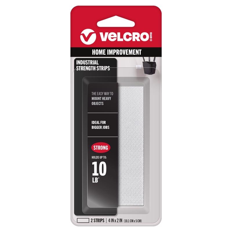 VELCRO 2"X4"IND STR WHT