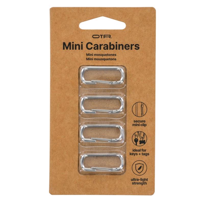CARABINER ALUM SLV 4PC