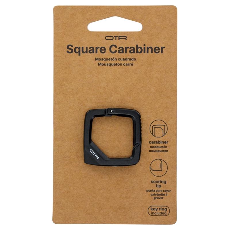 CARIBINER SQ ALUM BLK