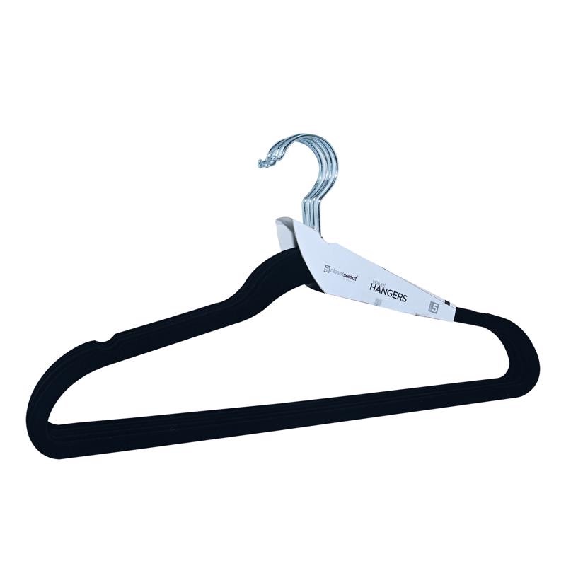 FLCKD HNGR PLST BLK 5PC