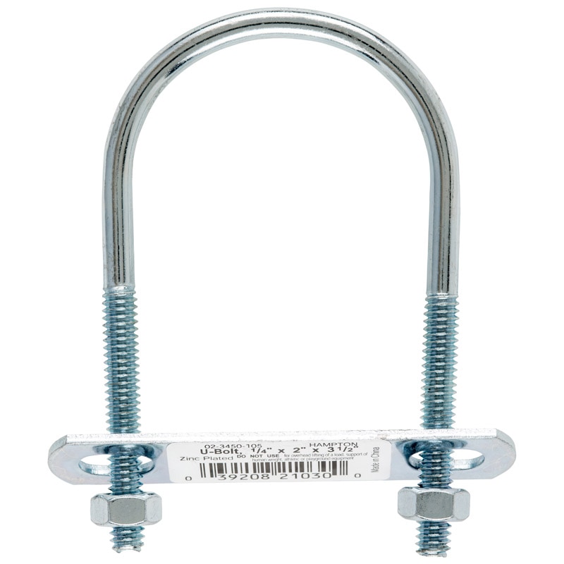 BOLT U 1/4"X2"X3-1/2"