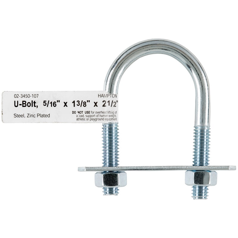 BOLT U 5/16"X1-3/8"X2.5"