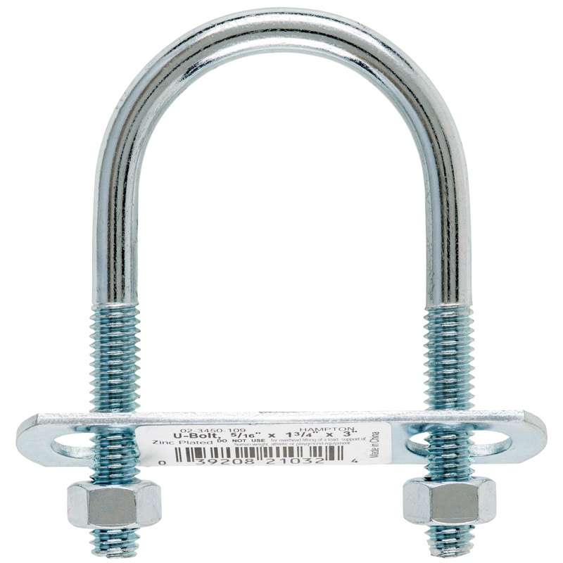 BOLT U 5/16"X1-3/4"X3"