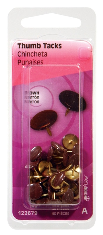 TACKS BRWN 5/16X3/8"40PK