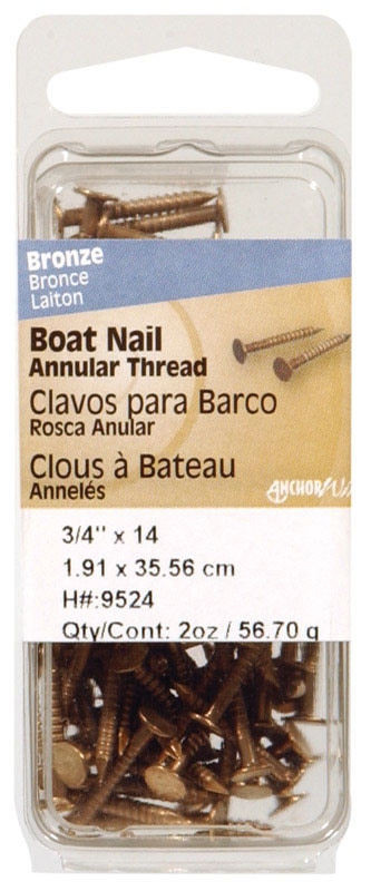 BOAT NAIL 3/4X14 BRZ 2OZ