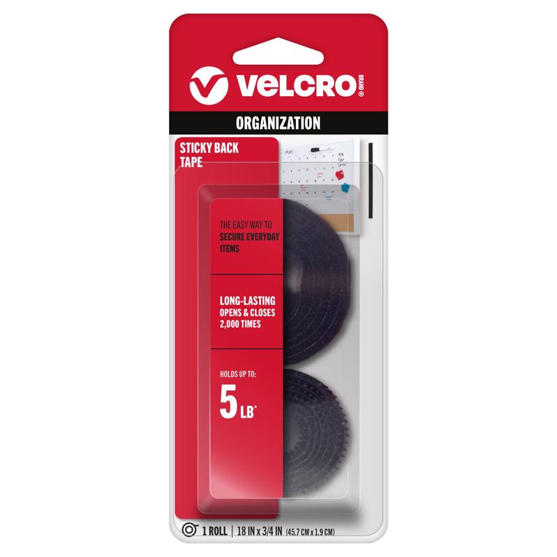 VELCRO STRIP 18"BLACK