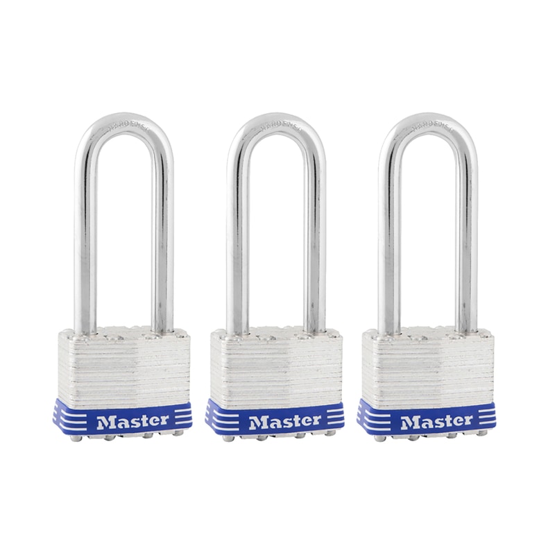 PADLOCK1-3/4"LONGSH PK3