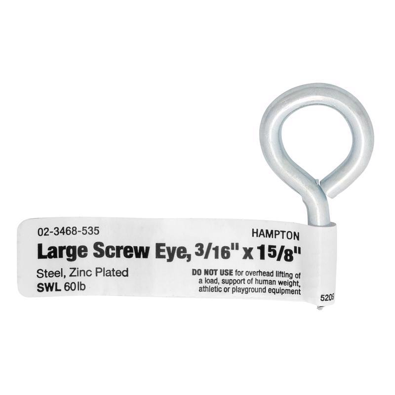 SCREWEYE LG 3/16"X1-5/8"