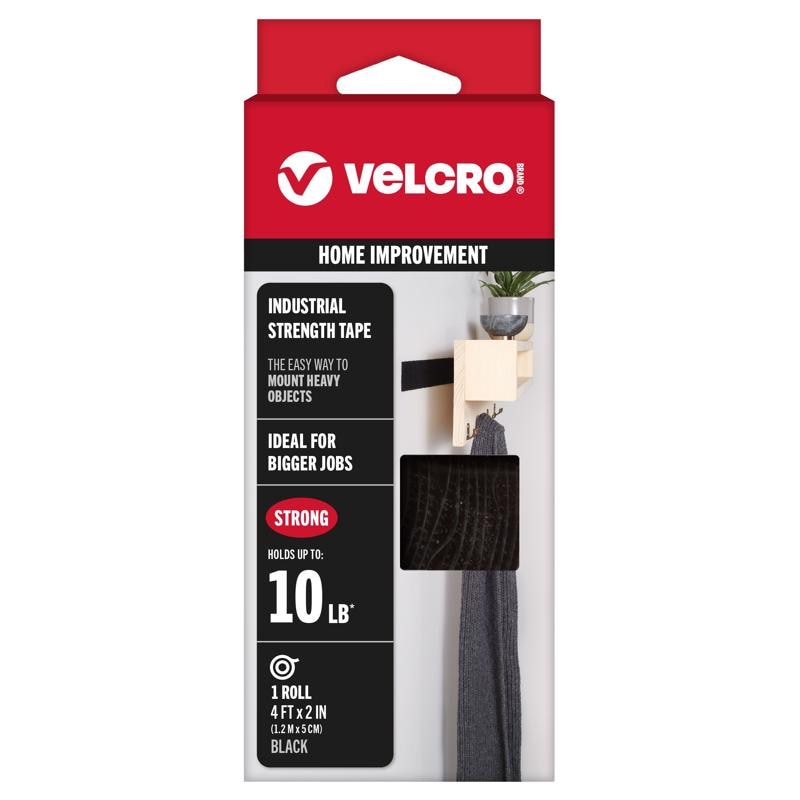 VELCRO 2"X4' INDUSTL BLK