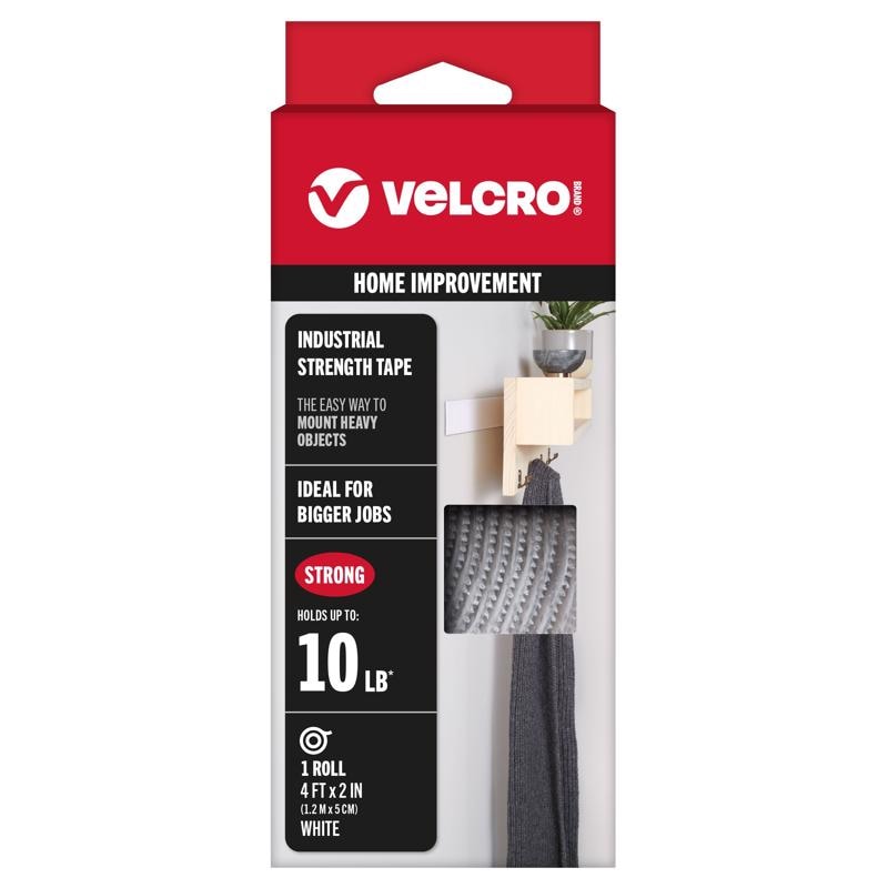 VELCRO 2"X4' INDUSTL WHT