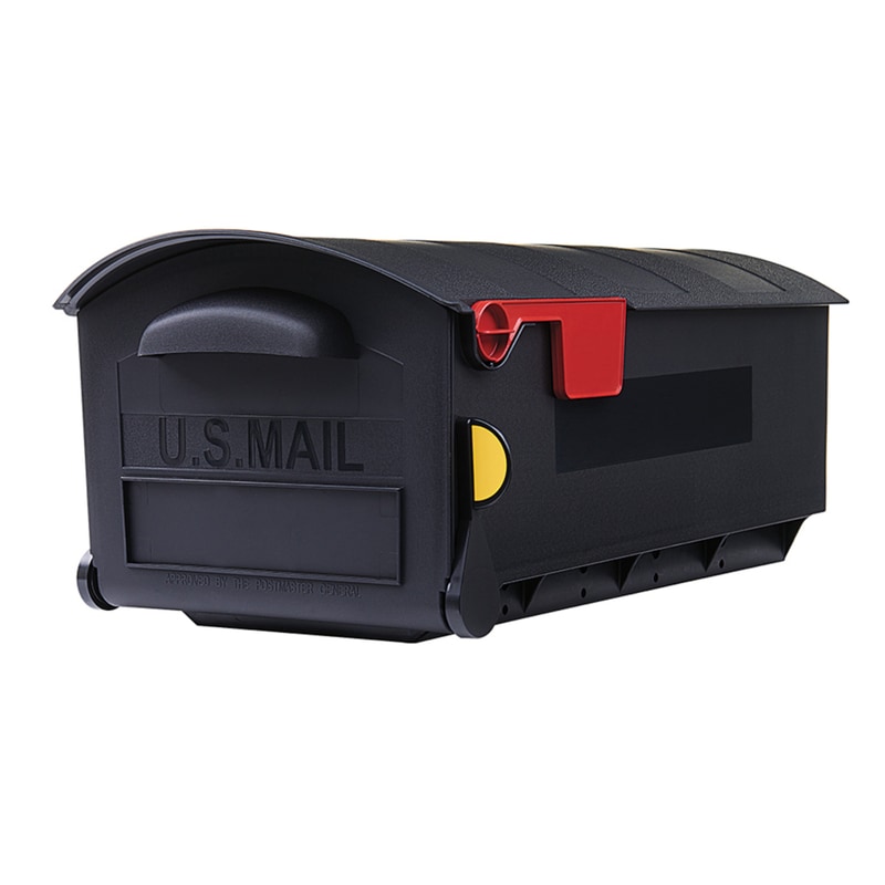 MAILBOX ROUGHNCK BLK LG