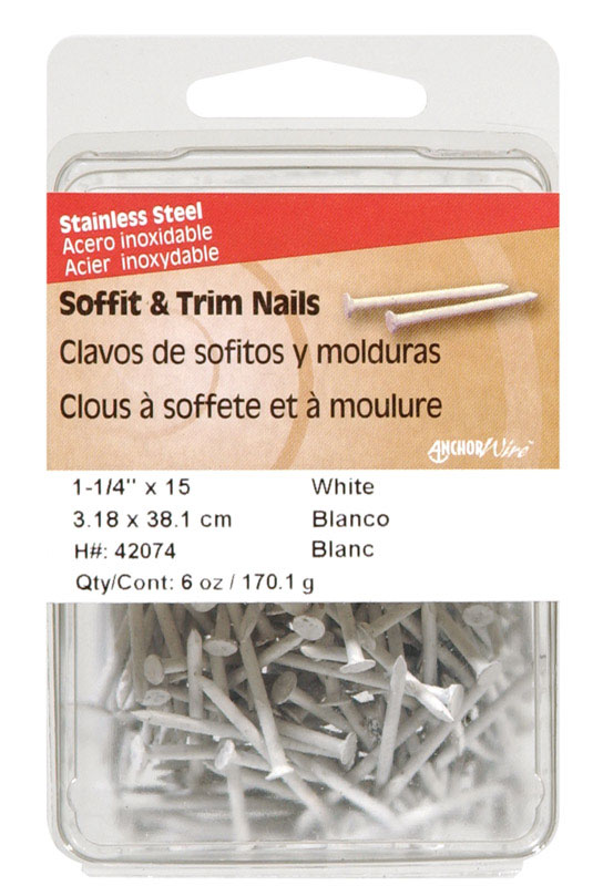 STEEL NAIL 1.25" WHT 6OZ
