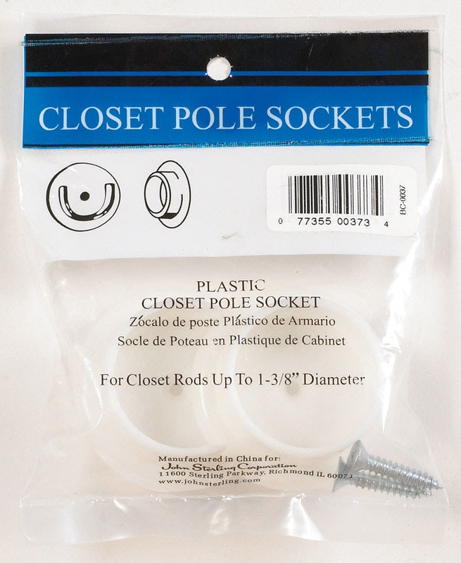 SOCKET POLE 1-3/8" WHITE