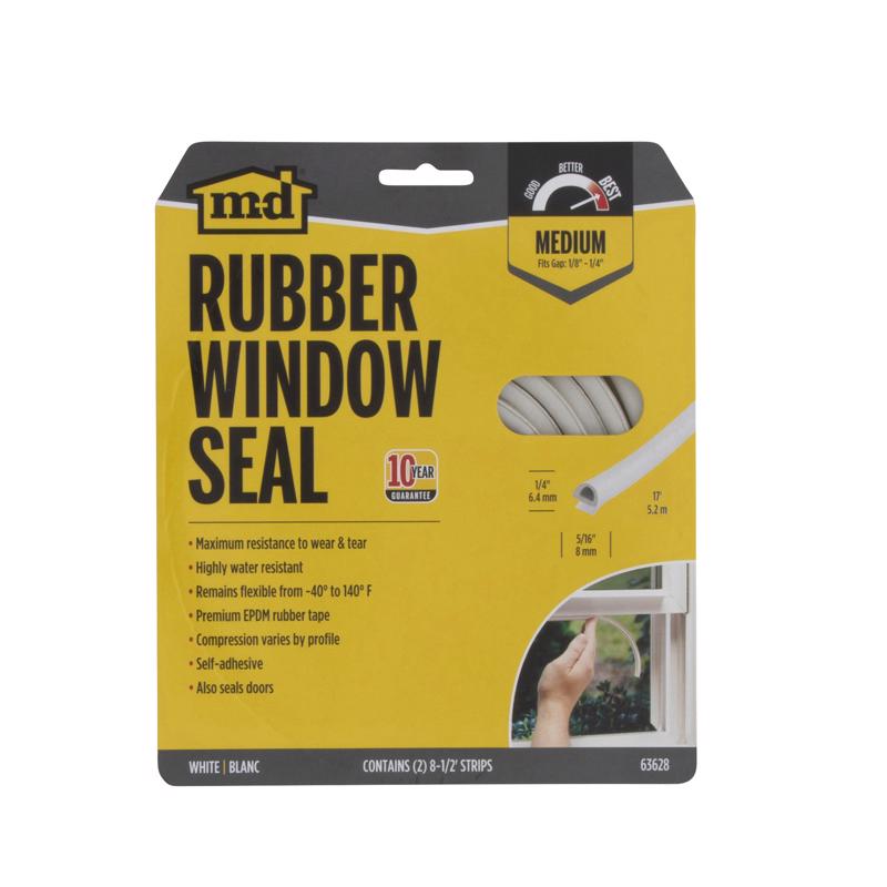 WEATHERSTRIP "D" 17' WHT