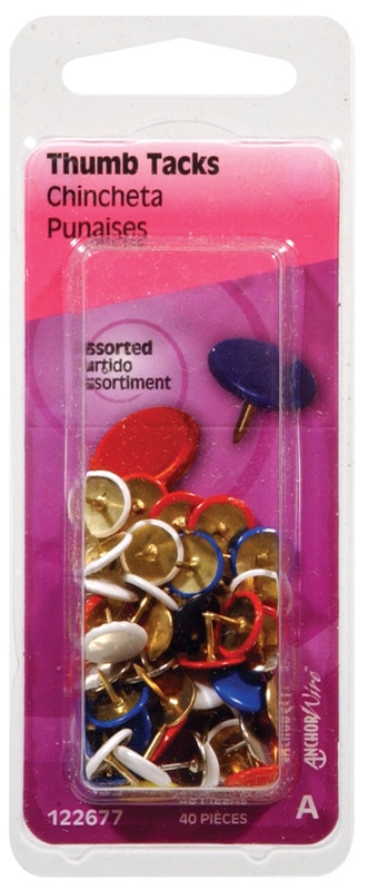 THUMB TACKS ASST CD40