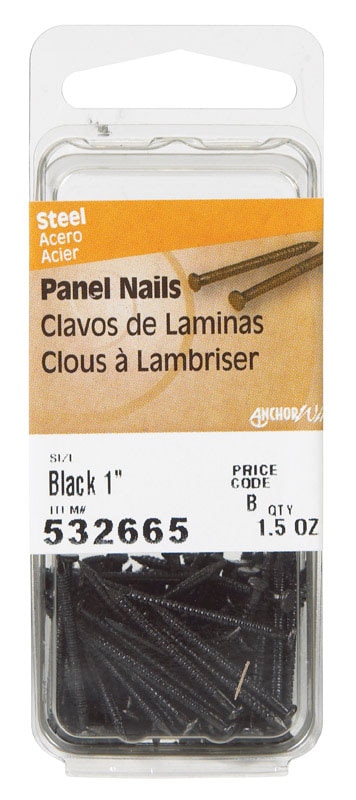 NAIL PANEL BLK 1" 1.5OZ