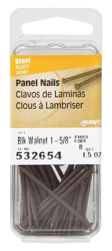 PANL NAIL 1-5/8" BLKWLNT