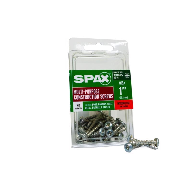 SCRW SPAX PH 8X1 BX30