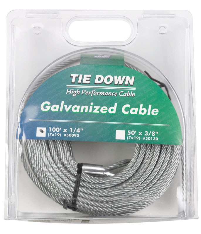 PRE-CUT CABLE100'GALV1/4