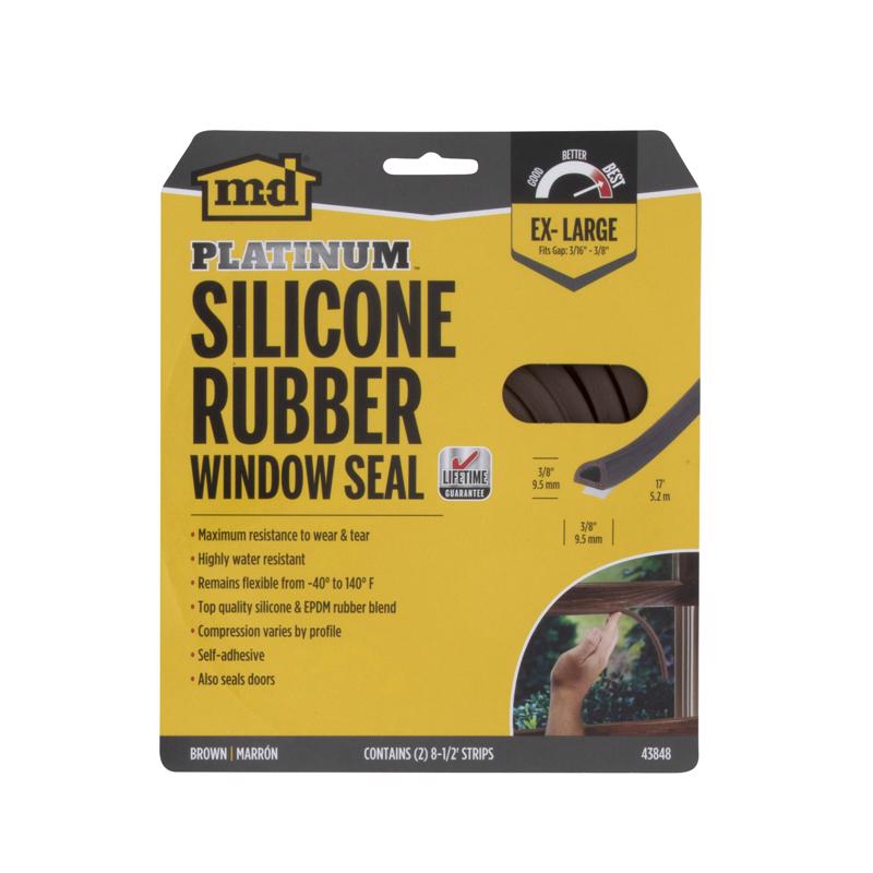 WEATHERSTRIP BROWN 17'