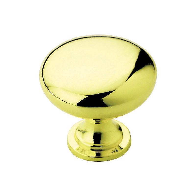 KNOB 1-1/4" POL BRASS