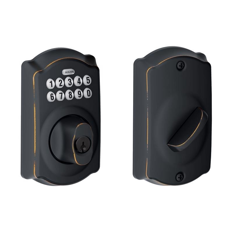 AGED BRZ KEYPAD DEADBOLT