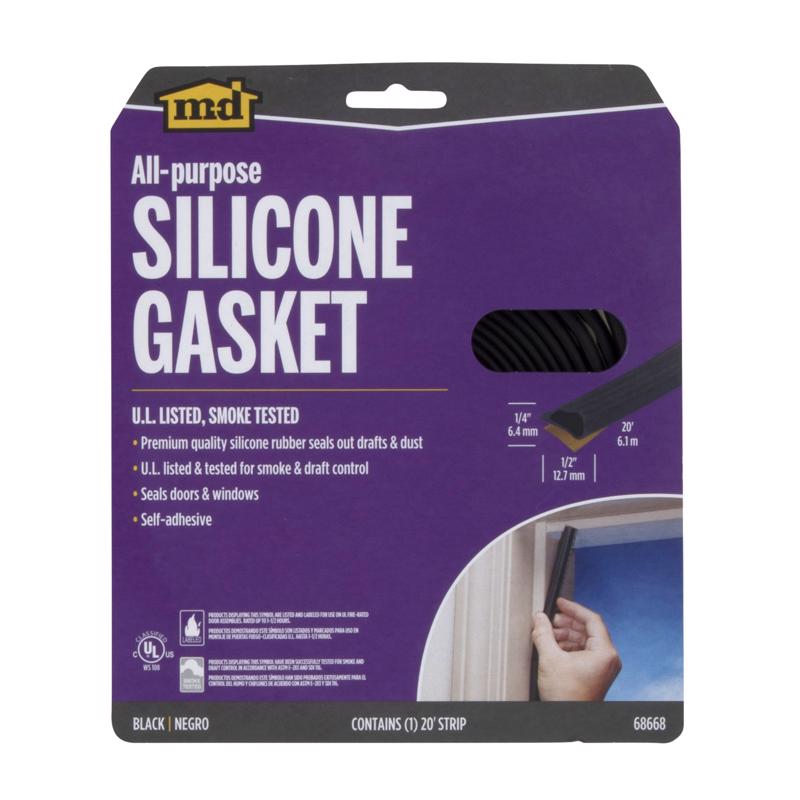 WEATHERSTRIP BLK 20'