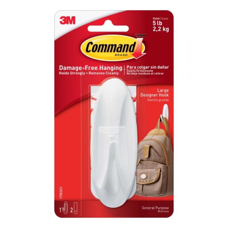 HOOK COMMAND LG WHT