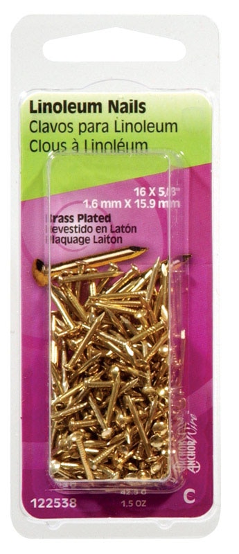 NAIL LINOLEUM 5/8X16 BRA