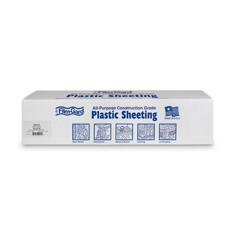 FILM POLY BLK4MIL 20X50'