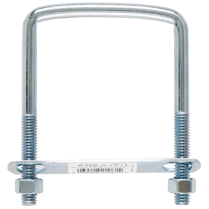 BOLT U SQ 3/8"X3"X4"