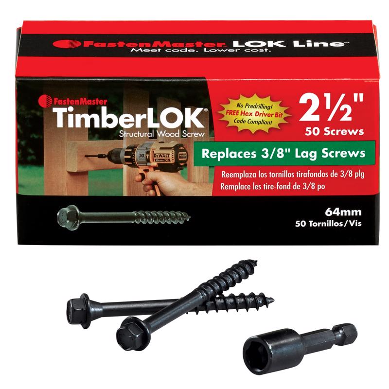 SCREW TIMBRLOK2-1/2"50PK