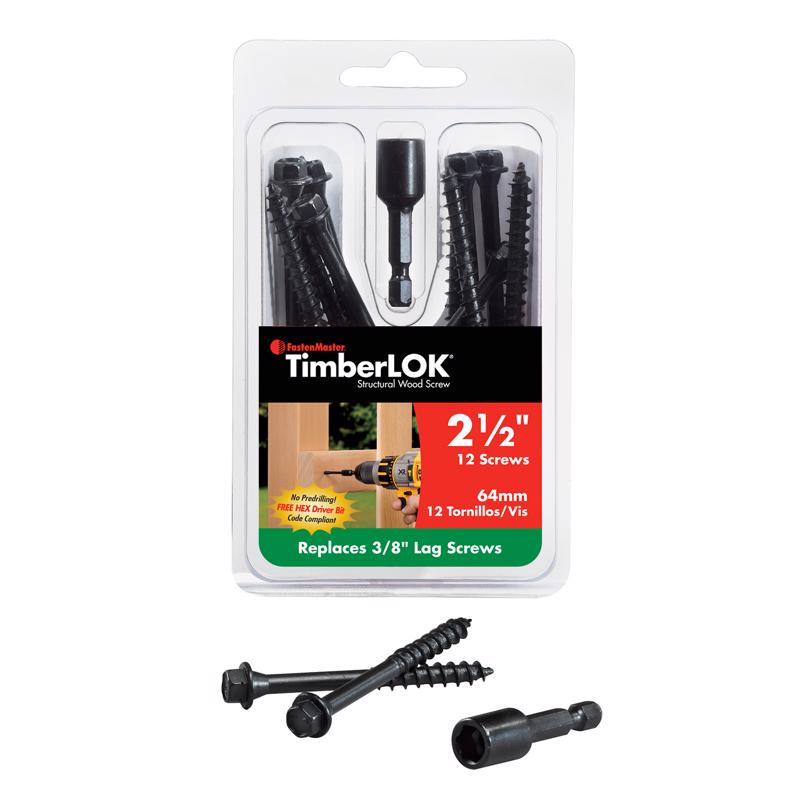 TIMBRLOK SCREW 2.5" 12PC